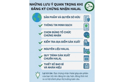 Những lưu ý quan trọng khi đăng ký chứng nhận Halal tại Việt Nam